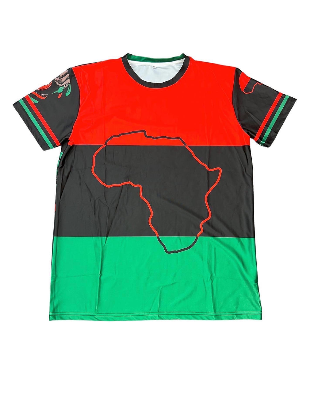 Red Black & Green Map of Africa  Climate Cool T-Shirt - Kulcha Kernel
