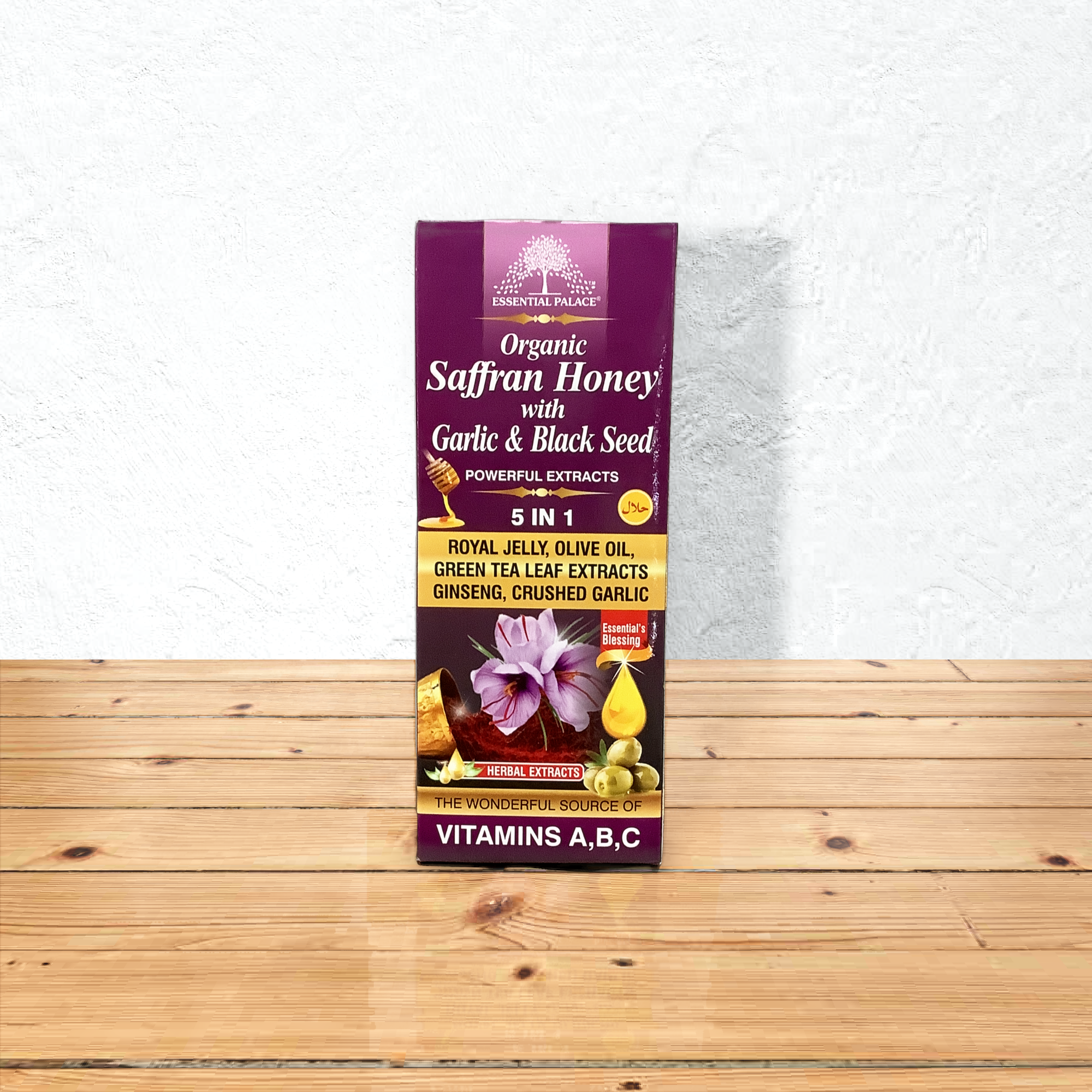 Organic Saffron Honey W/ Garlic & Black Seed