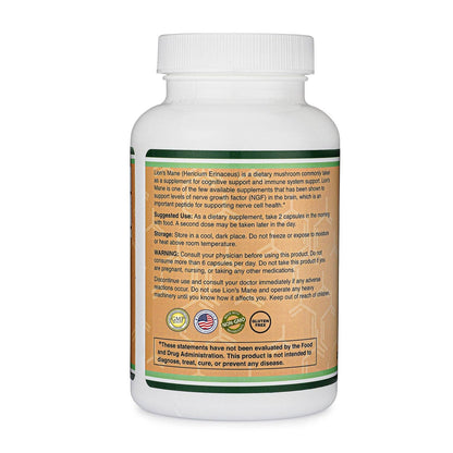 Lion's Mane Mushroom Capsules - Kulcha Kernel