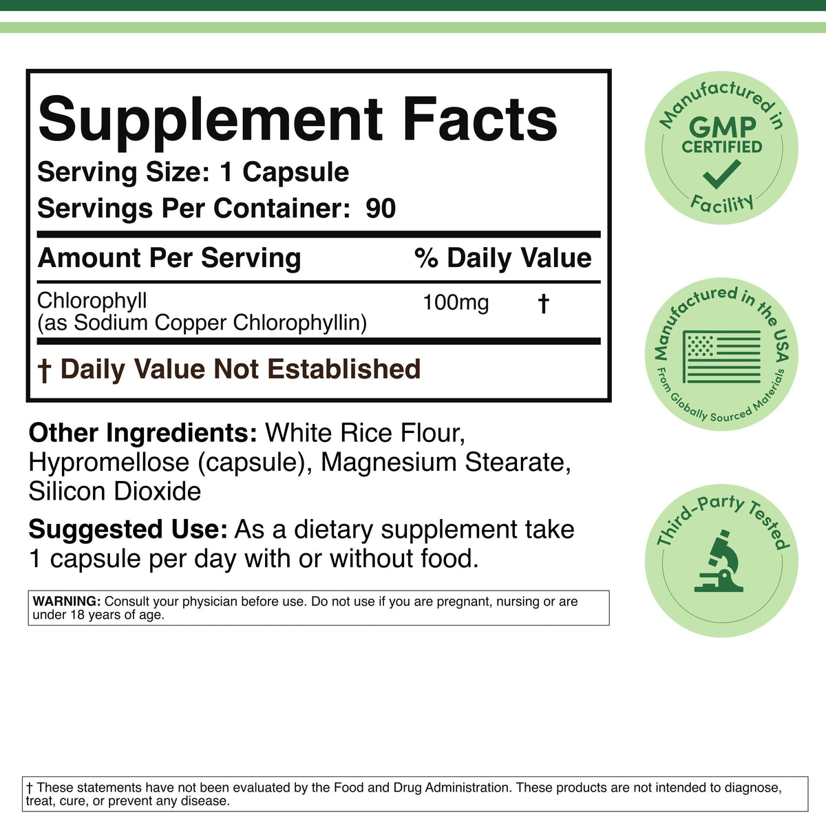 Chlorophyll Supplement - Kulcha Kernel