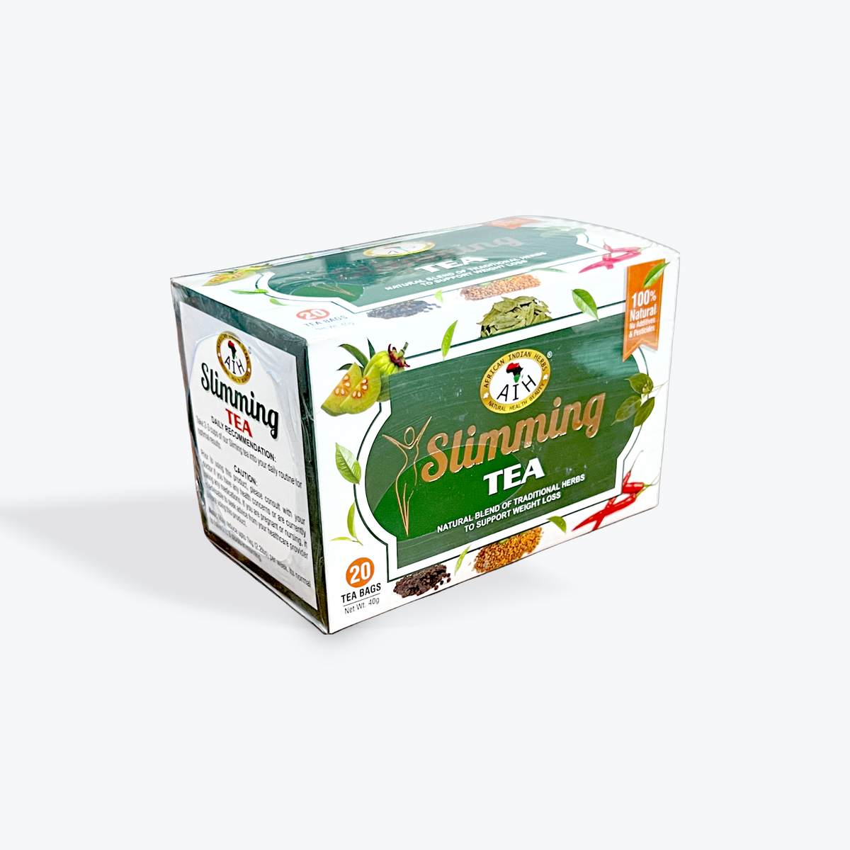 Organic Slimming Tea - 20 Tea Bags - Kulcha Kernel