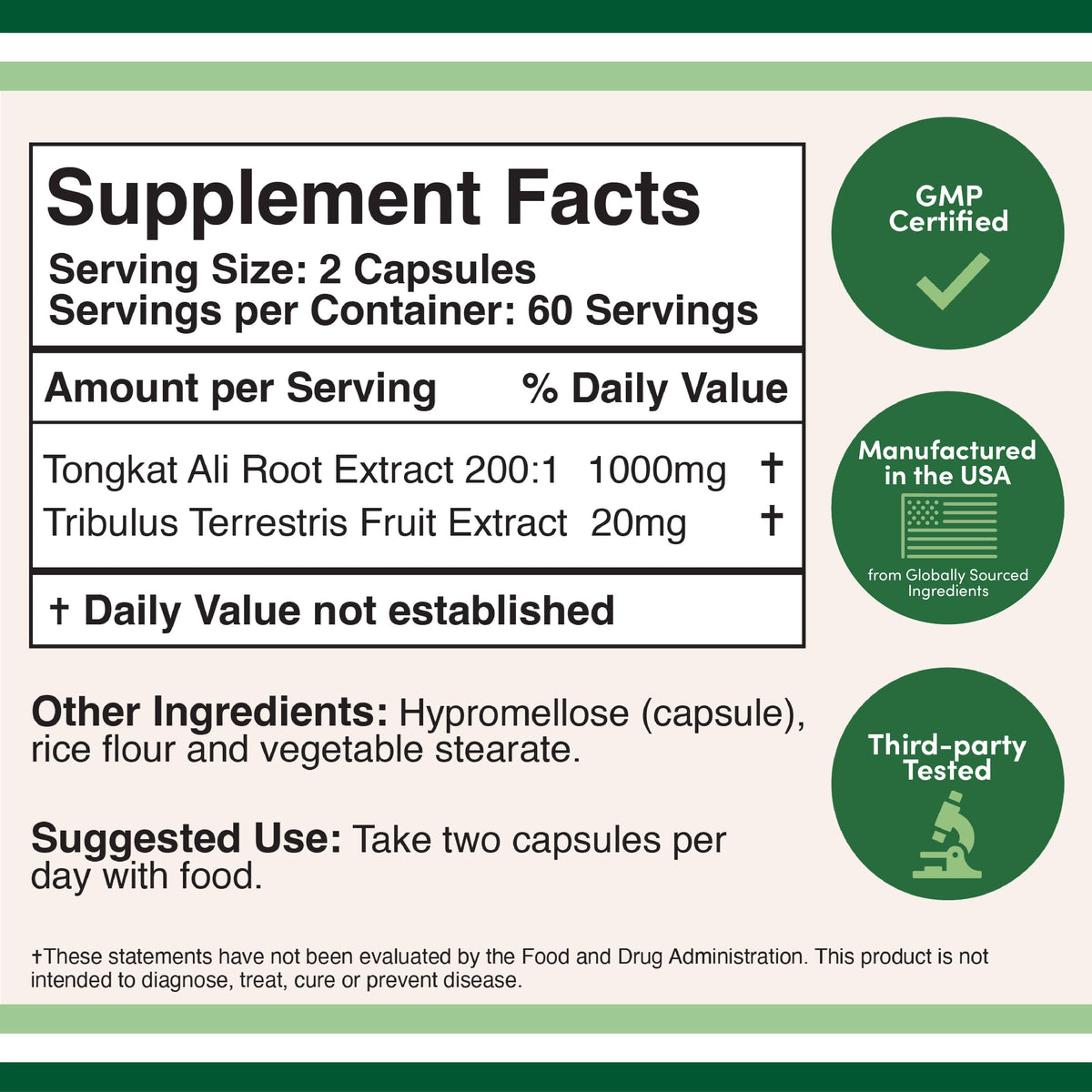 Tongkat Ali Complex Capsules - Kulcha Kernel