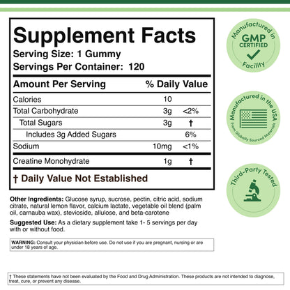Creatine Gummies Supplement - Kulcha Kernel