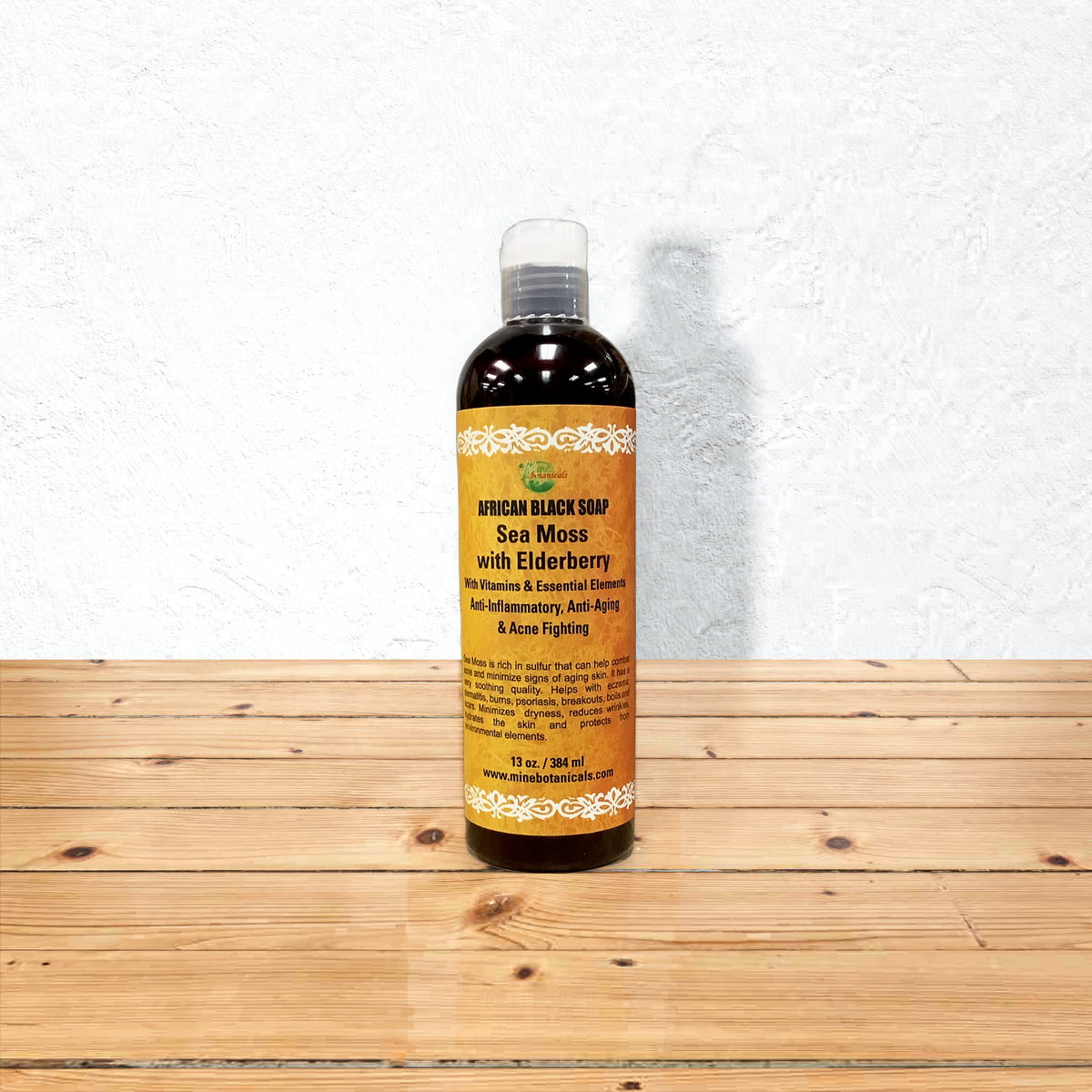 ORGANIC AFRICAN LIQUID BLACK SOAP WITH SEA MOSS & ELDERBERRY BODY WASH - Kulcha Kernel