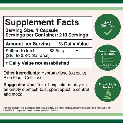 Saffron Extract Capsules - Kulcha Kernel