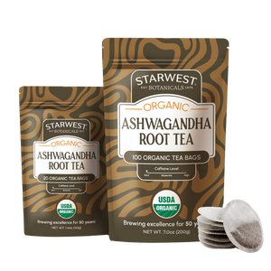 Organic Ashwagandha Root Tea Bags- 100 Bags