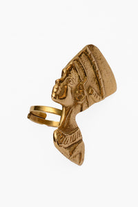 Brass rings |Afrocentric ring| Handcrafted rings Adjustable Rings/Nefertiti brass rings