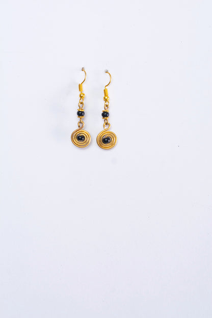 HANDMADE BRASS & BEADS EARRINGS- MADE IN KENYA - Kulcha Kernel