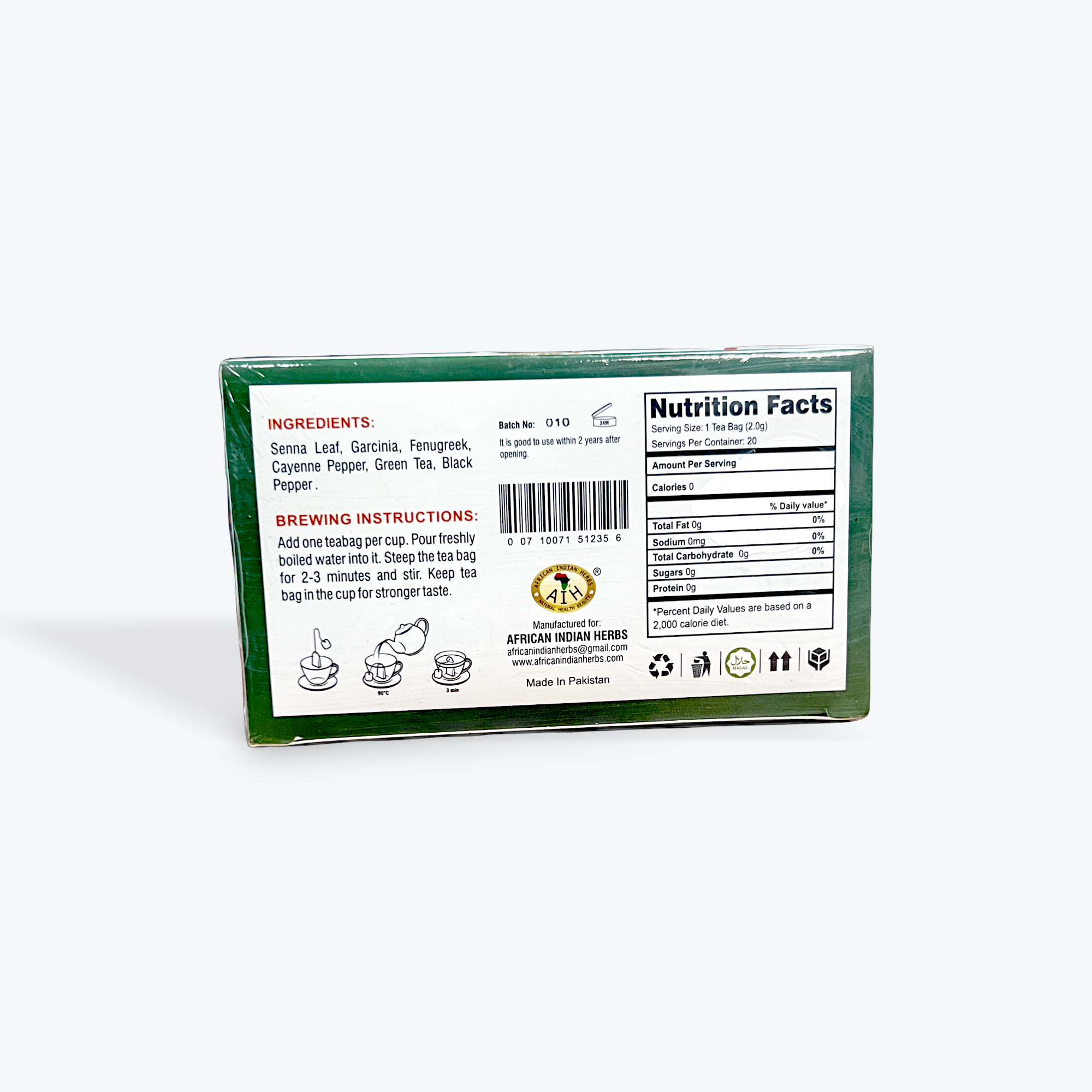 Organic Slimming Tea - 20 Tea Bags