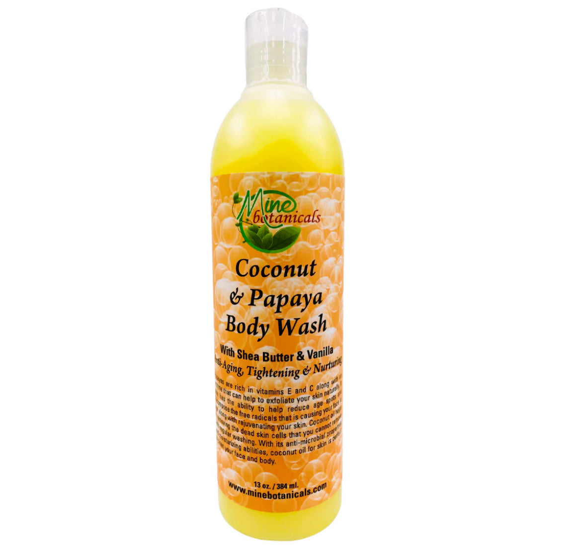 ORGANIC COCONUT PAPAYA BODY WASH