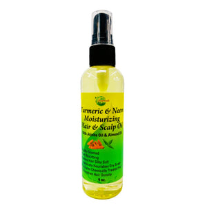 Organic Turmeric & Neem moisturizing hair & scalp oil.
