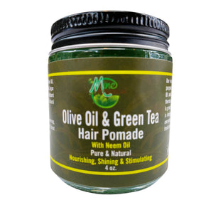 100 % Organic Olive Oil & Green Tea Hair Pomade With Neem Oil Pure & Natural Nourishing, Shining & Stimulating