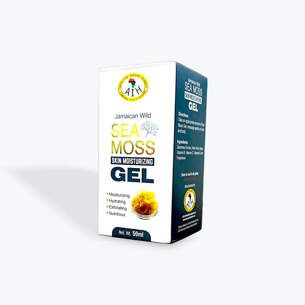 Organic Jamaican Wild Sea moss Skin Moisturizing Gel - 50ml. - Kulcha Kernel