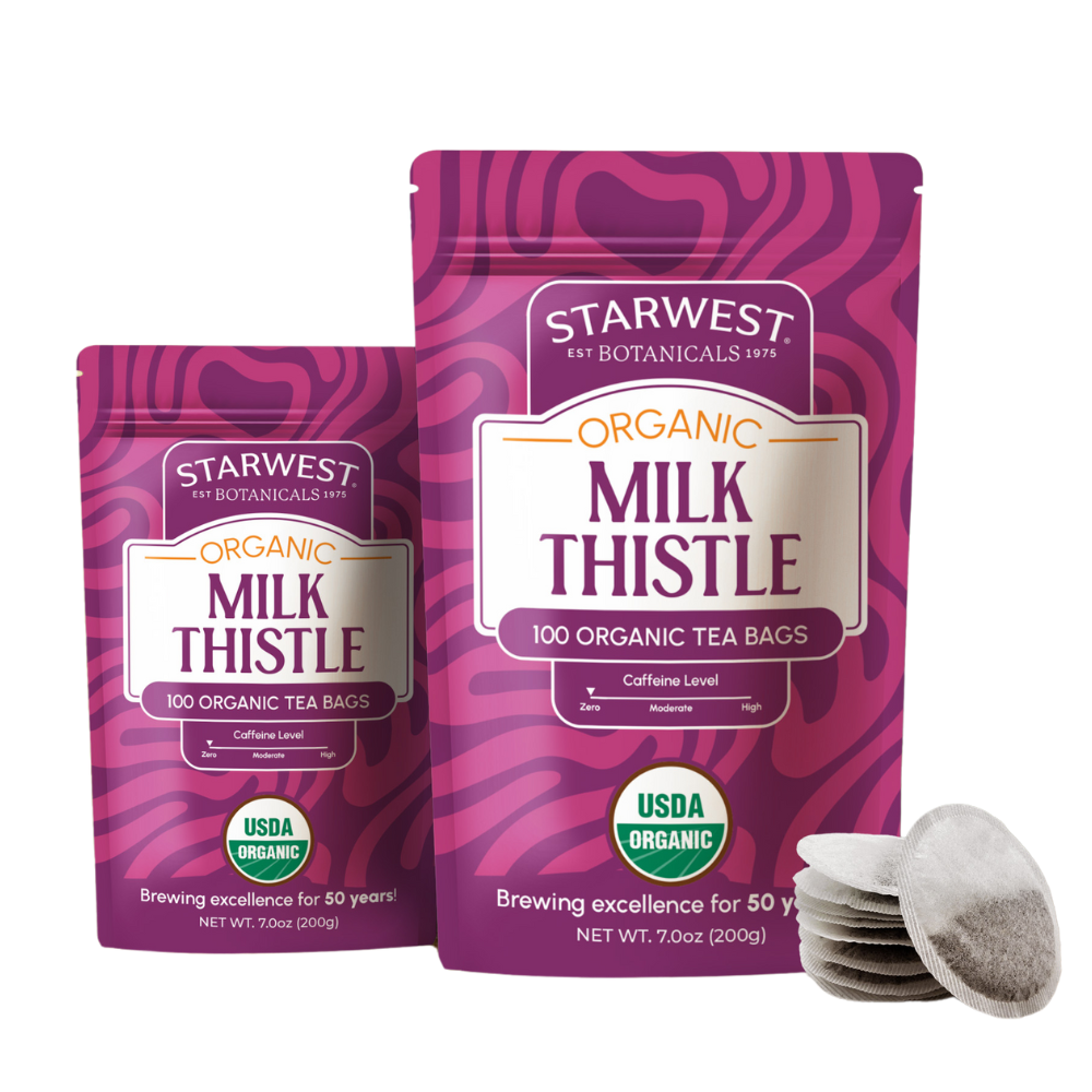 Organic Milk Thistle Tea Bags-100 Tea Bags