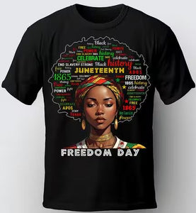 Juneteenth “Freedom Day” Afrocentric T-Shirt – 100% Cotton | Sizes S–3XL