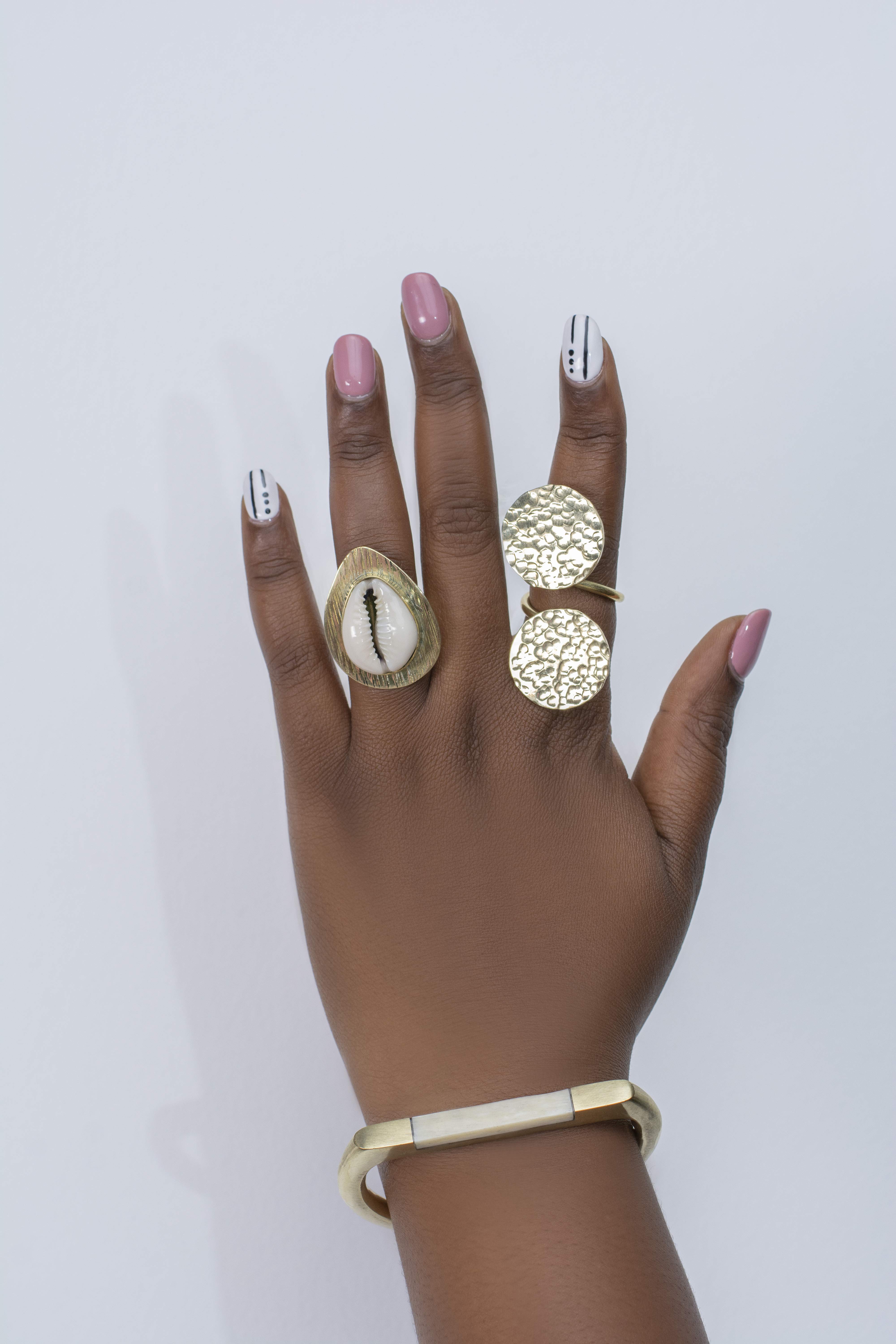 HANDMADE DOUBLE BRASS RING/AFRICAN RINGS - MADE IN KENYA – Kulcha Kernel