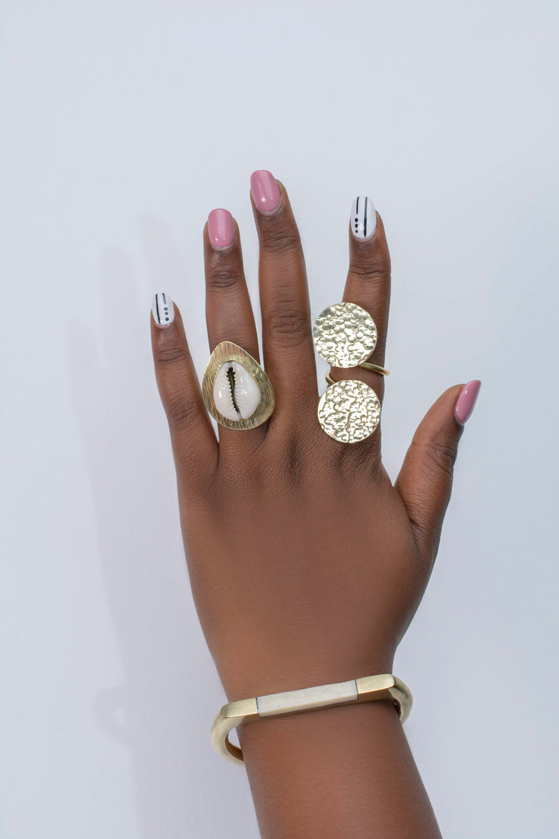 HANDMADE DOUBLE BRASS RING/AFRICAN RINGS - MADE IN KENYA – Kulcha Kernel