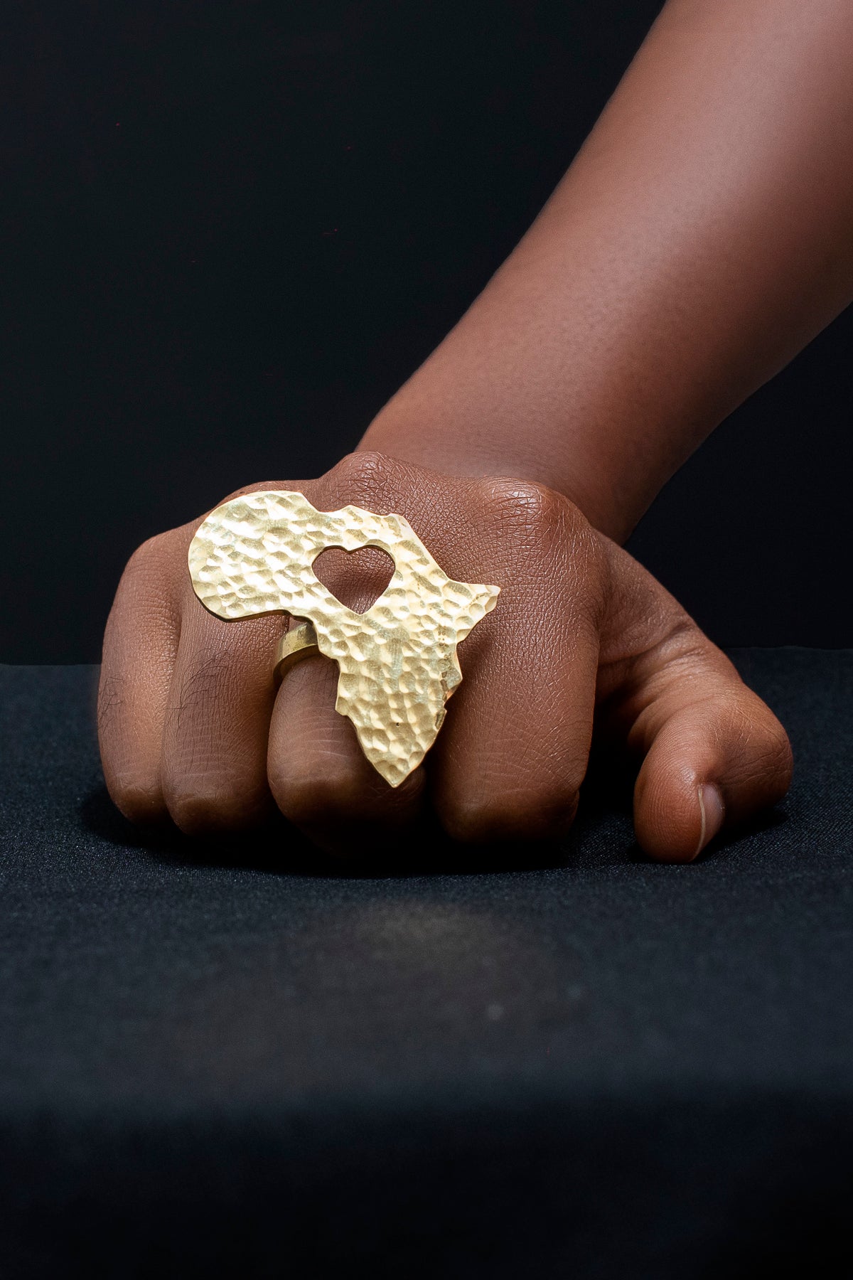 AFRICAN ADJUSTABLE BRASS RING/AFRICAN MAP/HANDMADE BRASS RING - MADE IN KENYA - Kulcha Kernel