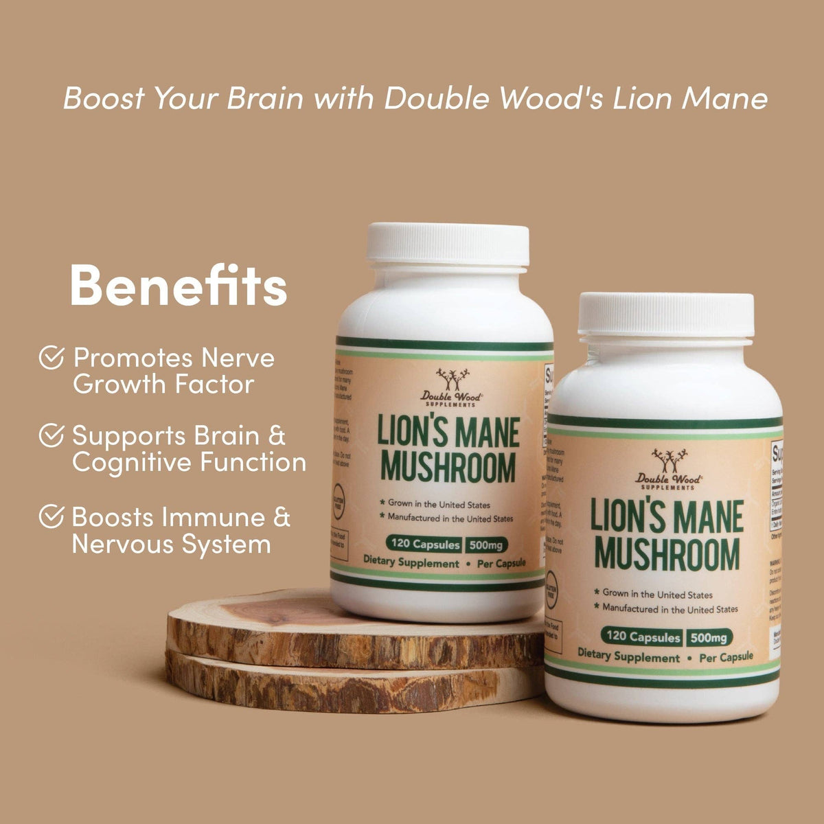 Lion's Mane Mushroom Capsules - Kulcha Kernel