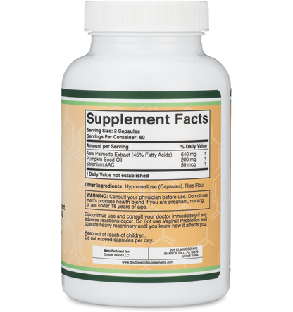Prostate Support Supplement | 120 CAPSULES - Kulcha Kernel