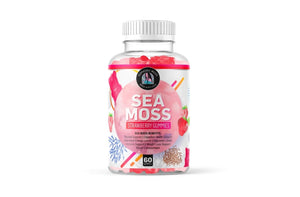Vegan Sea Moss Strawberry Gummies.