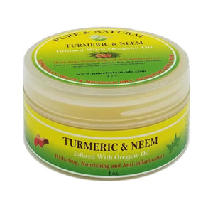 Organic Turmeric & Neem  Infused With Oregano Oil Hydrating, Nourishing & Anti-inflammatory- 4 Oz