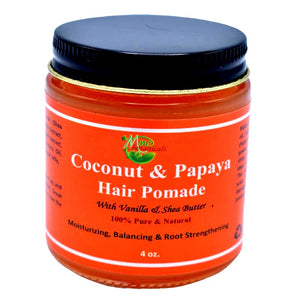 Organic Coconut and Papaya Hair Pomade with Vanilla & Shea Butter - Kulcha Kernel