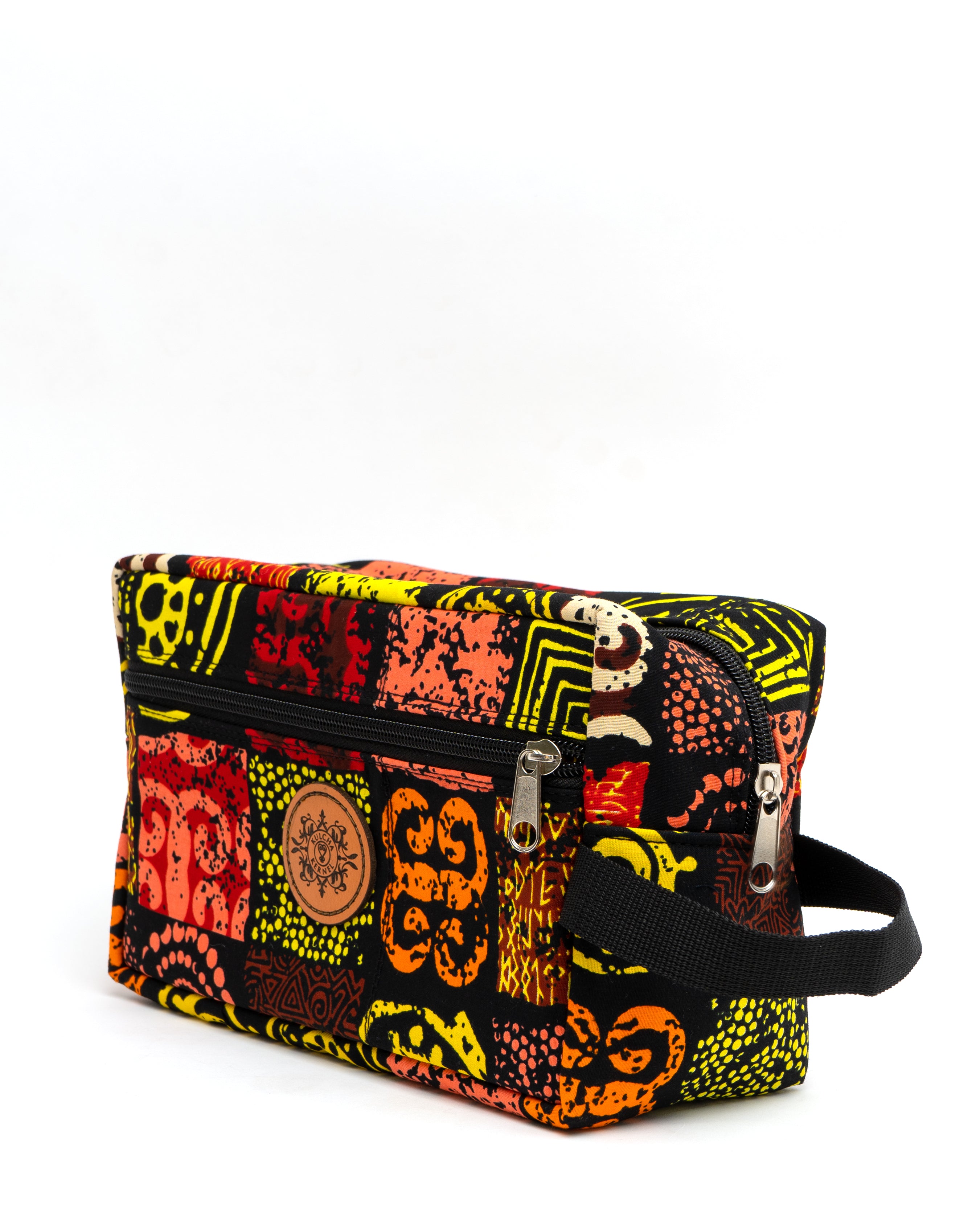 Handmade Unisex Ankara Afro print travel toiletry/ cosmetic/make-up bags