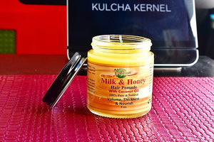 100% Organic Milk & Honey  Hair Pomade with Coconut Oil - Kulcha Kernel