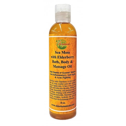 Organic Sea Moss with Elderberry Bath, Body & Massage Oil. - Kulcha Kernel