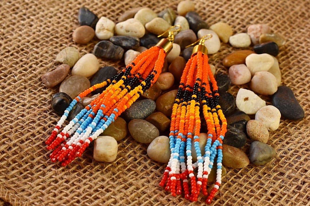 Afro-Squid Maasai Beaded Earrings - Kulcha Kernel