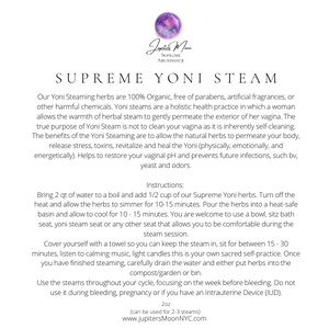 Jupiter’s Moon Organic Yoni Steam. - Kulcha Kernel
