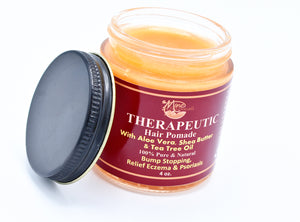 100 % Organic Therapeutic Hair Pomade with Tea Tree, Raw Shea Butter & Aloe Vera - Kulcha Kernel