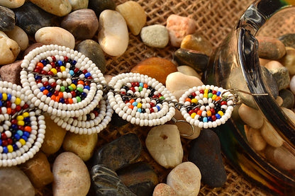 Mviringo beaded Maasai earings - Kulcha Kernel