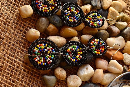 Mviringo beaded Maasai earings - Kulcha Kernel