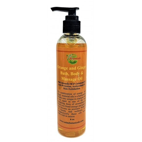 Organic Orange & Ginger Bath, Body & Massage Oil. - Kulcha Kernel